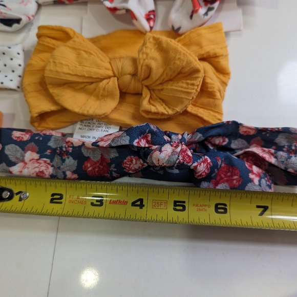 8pk baby headbands. Flowers, plaid, spring. Excellent condition. - Picture 6 of 8
